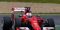 <p>Vettel não deu chance para a concorrência com a Ferrari na Espanha</p>  Foto: Dan Istitene / Getty Images 