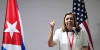 <p>Josefina Vidal, diretora para assuntos dos EUA no Ministérios de Relações Exteriores de Cuba, em Havana, em foto de 22 de janeiro</p>  Foto: Stringer / Reuters