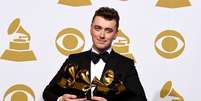 <p>Sam Smith levou para casa quatro prêmios Grammy 2015</p>  Foto: Frazer Harrison  / Getty Images 