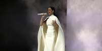 <p>Katy Perry canta "By The Grace of God" na cerimônia do Grammy em Los Angeles</p>  Foto: Lucy Nicholson / Reuters