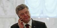 Presidente da Ucrânia, Petro Poroshenko, em Minsk. 12/2/2015  Foto: Grigory Dukor / Reuters