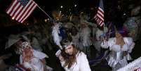 Desfile de Carnaval em Nova Orleans: troca de tiros matou uma pessoa   Foto: Jonathan Bachman  / Reuters