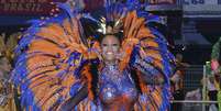 A Nenê de Vila Matilde encerrou o primeiro dia de desfiles do Carnaval de São Paulo. O tema da escola foi Moçambique, a lendária terra do Bogotá sagrado  Foto: Léo Franco / AgNews