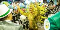 <p>Cláudia Leitte estreou no Carnaval do Rio</p>  Foto: Rudy Trindade / Frame