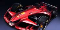<p>Carro-conceito da Ferrari para a Fórmula 1 do futuro: projeto terá de ser adiado</p>  Foto: Ferrari / Divulgação