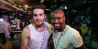 <p>Luan Santana e Thiaguinho subiram ao trio de Claudia Leitte</p>  Foto: Raphael Castello, Marcelo Brammer e Wallace Barbosa / AgNews