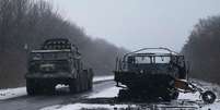 Lançador de missíeis das Forças Armadas da Ucrânia visto perto de Debaltseve. 16/02/2015  Foto: Gleb Garanich / Reuters