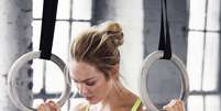 Com 26 anos, a angel Candice Swanepoel promoveu o sutiã esportivo customizável, novo produto da Victoria's Secret  Foto: The Grosby Group