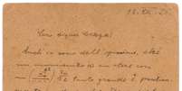 Carta de Einstein deve ser leiloada por US$ 55 mil  Foto: RR Auction / Reprodução