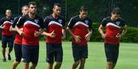 S&atilde;o Paulo voltou aos treinos ap&oacute;s a derrota no cl&aacute;ssico com o Corinthians pela Libertadores  Foto: S&atilde;o Paulo FC / Divulga&ccedil;&atilde;o