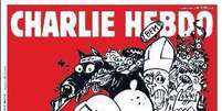 Capa de Charlie Hebdo traz diversos personagens na capa, entre eles o Papa  Foto: Twitter