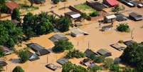 <p>Em Rio Branco cheia do rio afetou 75 mil pessoas</p>  Foto: Prefeitura de Rio Branco / Divulgação