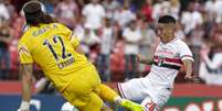 <p>Centurión foi o melhor jogador do São Paulo em campo neste domingo</p>  Foto: Miguel Schincariol / Gazeta Press