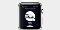 <p>Aplicativo do Uber desenvolvido para Apple Watch</p>  Foto: Óscar Gutiérrez / CNET en Español