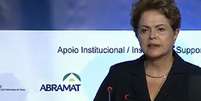 <p>Presidente Dilma durante cerimônia de abertura do evento</p>  Foto: NBR