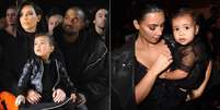 Kim veste a filha North West com roupas parecidas com as suas  Foto: Getty Images 