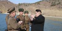 Em meio a tensão, o país liderado por Kim Jong-un lançou sete mísseis  Foto: KCNA / Reuters