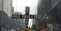 <p>Ronaldo Caiado (GO) disse que compareceu ao protesto na Avenida Paulista</p>  Foto: Janaína Garcia / Terra