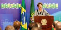 Presidente Dilma Rousseff durante cerimônia de Sanção do Código de Processo Civil, em 16 de março  Foto: Roberto Stuckert Filho / Presidência da República