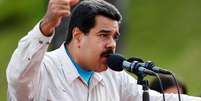 Presidente venezuelano Nicolás Maduro faz discurso em Caracas.  Foto: Carlos Garcia Rawlins / Reuters