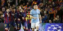 <p>Jogada precisa de Messi terminou com gol decisivo de Rakitic</p>  Foto: Gustau Nacarino / Reuters