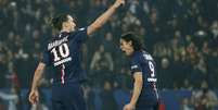 Ibrahimovic marcou três vezes na vitória do PSG  Foto: Gonzalo Fuentes / Reuters