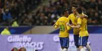<p>Oscar fez gol no primeiro tempo e "libertou" tensão do Brasil</p>  Foto: Bruno Domingos/Mowa Press / Divulgação
