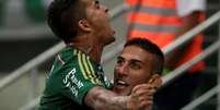 Dudu e Rafael Marques foram decisivos em vitória do Palmeiras  Foto: Luis Moura / Gazeta Press