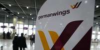 Logomarca da companhia aérea Germanwings no aeroporto de Duesseldorf. 24/03/2015  Foto: Ralph Orlowski / Reuters