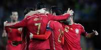 Morata marcou o único gol da Espanha na partida  Foto: Denis Doyle / Getty Images 
