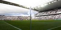 Arena Corinthians já foi confirmada como sede pela Fifa, mas venda de ingressos ainda depende de fim de impasse  Foto: Alexandre Schneider / Getty Images 