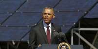 Presidente dos EUA Barack Obama faz discurso em base aérea de Utah. 03/04/2015.  Foto: Jonathan Ernst / Reuters