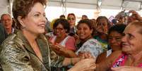 <p>Dilma Rousseff inaugura o conjunto habitacional Volterra</p>  Foto: Divulgação