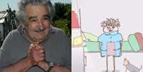 No primeiro vídeo, de 48 segundos e intitulado "A carta", é possível ver Mujica dormindo no quarto, acompanhado somente de sua cadela Manuela  Foto: Arte Terra