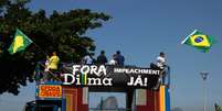 Rio de Janeiro - Protesto pede o impeachment de Dilma Rousseff  Foto: José Lucena / Futura Press