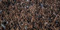 <p>Torcida corintiana vai lotar a Arena no domingo</p>  Foto: Leandro Martins / Futura Press
