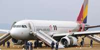 Avião pode ter se chocado com antena em pouso em Hiroshima  Foto: Reuters