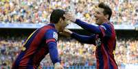 Sem Neymar, cabe a Suarez e Messi a comandar o Barça no Mundial  Foto: Andreu Dalmau / EFE