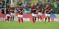 Flamengo lamenta gol sofrido após pênalti polêmico  Foto: Dhavid Normando / Futura Press
