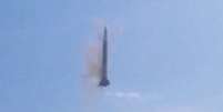 Míssil russo tem lançamento errado, cai e causa explosão   Foto: Daily Mail / Reprodução