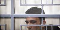 Mohammed Ali Malek no tribunal de Catânia, em 24 de abril  Foto: Antonio Parrinello / Reuters