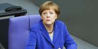 Chanceler alemã, Angela Merkel, durante sessão no Parlamento da Alemanha, em Berlim, para lembrar os 100 anos do assassinato em massa de armênios por turcos-otomanos. 24/04/2015  Foto: Hannibal Hanschke / Reuters