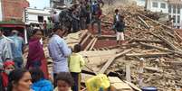 Nepal foi atingido neste sábado pelo pior terremoto em mais de 80 anos  Foto: Navesh Chitrakar / Reuters