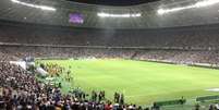 Recorde: 63.903 pessoas (lotação máxima do Castelão) compareceram ao maior estádio do Ceará nesta quarta  Foto: Site do Bahia / Divulgação