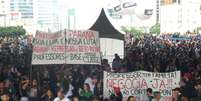 Professores da rede estadual de SP fazem greve há 54 dias  Foto: Elisa Feres / Terra