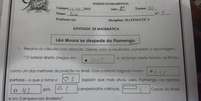 Questão de prova de matemática sobre Léo Moura revolta alguns pais em Campos  Foto: Página / Reprodução