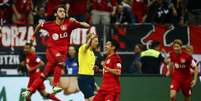 Bayer Leverkusen enfrentará a Lazio nos playoffs da Champions  Foto: Kai Pfaffenbach / Reuters