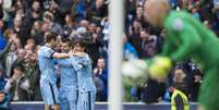 Aguero garante vitória do Manchester City  Foto: Jon Super / AP