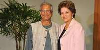 Yunus e Dilma Rousseff (Abr)  Foto: BBC Mundo / Copyright