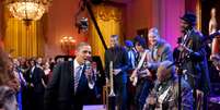 Obama e B.B. King cantaram juntos em show do músico na Casa Branca, em 2012  Foto: The White House / Getty Images